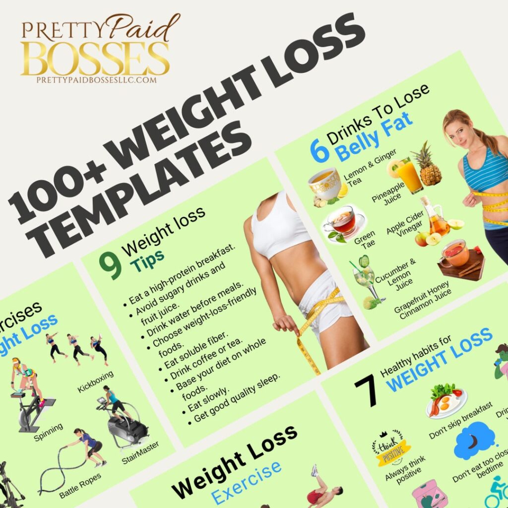 100+ Weight Loss Templates Pretty Paid Bosses